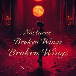 In the rich crimson light of a setting sun, a lost ballerina named Lilith is showcased at a cruel auction, her shattered dreams scattered like shards of glass across the floor