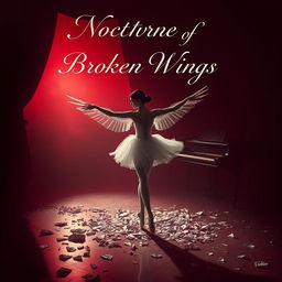 In the deep crimson light of a fading day, a lost ballerina named Lilith is put on display at a cruel auction, her shattered dreams scattered across the floor like shards of glass