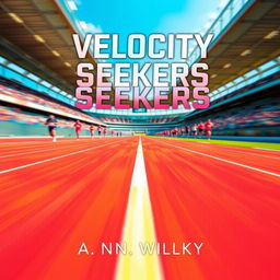 An eye-catching novel cover for 'Velocity Seekers' by A