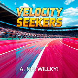 An eye-catching novel cover for 'Velocity Seekers' by A