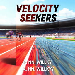 An eye-catching novel cover for 'Velocity Seekers' by A