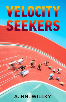 A dynamic book cover titled 'Velocity Seekers' by A