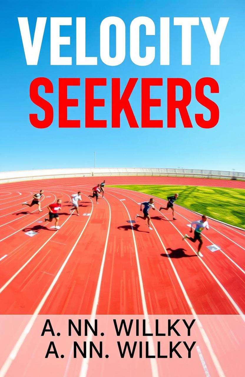 A dynamic book cover titled 'Velocity Seekers' by A