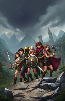Seven friends embark on an epic adventure into a forgotten kingdom, filled with ancient ruins and mysterious landscapes