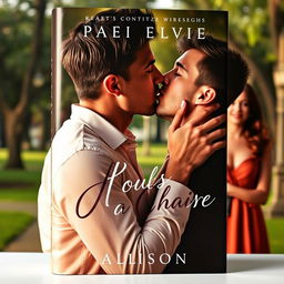 A striking and evocative book cover featuring two men engaged in a loving kiss, showcasing their deep affection for each other
