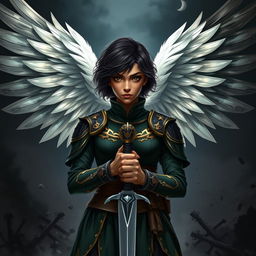 A book cover featuring a 19-year-old female character with dark brown skin and striking features