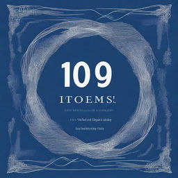 This is a digital art book cover for '100 Poems'