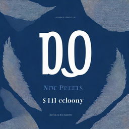 This is a digital art book cover for '100 Poems'