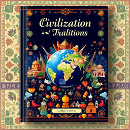 A beautifully designed book cover showcasing the diverse civilizations of the world