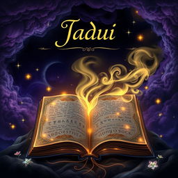 A mystical and enchanting thumbnail for a fantasy book titled 'Jadui'