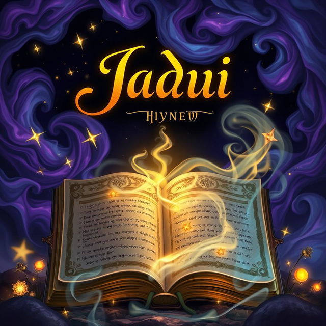 A mystical and enchanting thumbnail for a fantasy book titled 'Jadui'