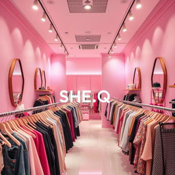 An interior view of a clothing store named SHE