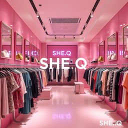 An interior view of a clothing store named SHE