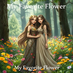 A beautiful cover photo for a Wattpad story titled 'My Favorite Flower'