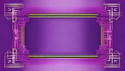 A high-quality digital art image of a blank, vibrant purple background with an epic pattern border frame