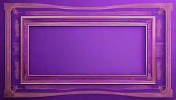 A high-quality digital art image of a blank, vibrant purple background with an epic pattern border frame