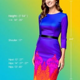 A woman standing confidently in a stylish dress