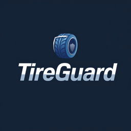 A modern and sleek logo design for 'TireGuard'