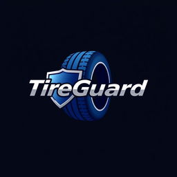 A modern and sleek logo design for 'TireGuard'