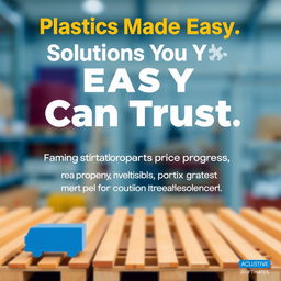 A poster featuring a bold headline that reads 'Plastics Made Easy