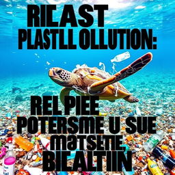 A striking and informative poster about plastic pollution