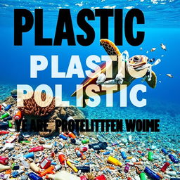 A striking and informative poster about plastic pollution