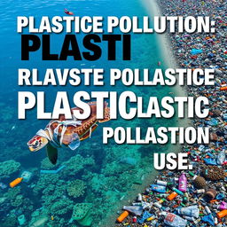A striking and informative poster about plastic pollution