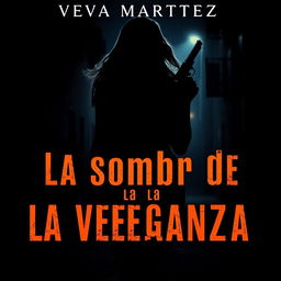 A dark, mafia-inspired cover featuring the title "La sombra de la venganza" by Vega Martinez