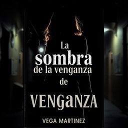 A dark, mafia-inspired cover featuring the title "La sombra de la venganza" by Vega Martinez