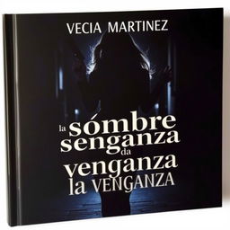 A dark, mafia-inspired cover featuring the title "La sombra de la venganza" by Vega Martinez