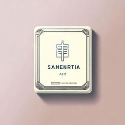 A high-quality digital art illustration of a medicine tablet with the word 'Sanetorias' engraved on it