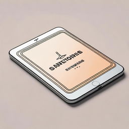 A high-quality digital art illustration of a medicine tablet with the word 'Sanetorias' engraved on it