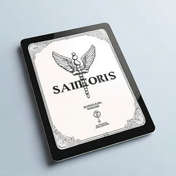 A high-quality digital art illustration of a medicine tablet with the word 'Sanetorias' engraved on it