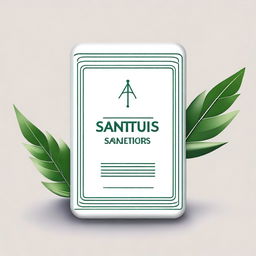 A high-quality digital art illustration of a medicine tablet with the word 'Santus Sanetorias' engraved on it