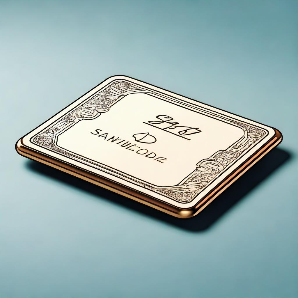 A high-quality digital art illustration of a medicine tablet with the word 'Santus Sanetorias' engraved on it