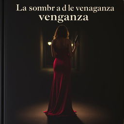 A dark, moody mafia-inspired cover featuring the title "La sombra de la venganza" displayed in an elegant, bold font at the top, with a slightly distressed texture to evoke mystery and danger