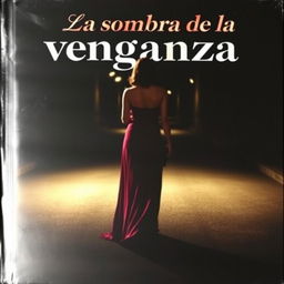 A dark, moody mafia-inspired cover featuring the title "La sombra de la venganza" displayed in an elegant, bold font at the top, with a slightly distressed texture to evoke mystery and danger