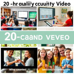 A visually engaging 20-second educational video showcasing various high-quality educational settings