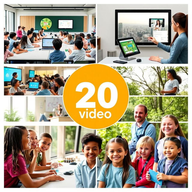 A visually engaging 20-second educational video showcasing various high-quality educational settings