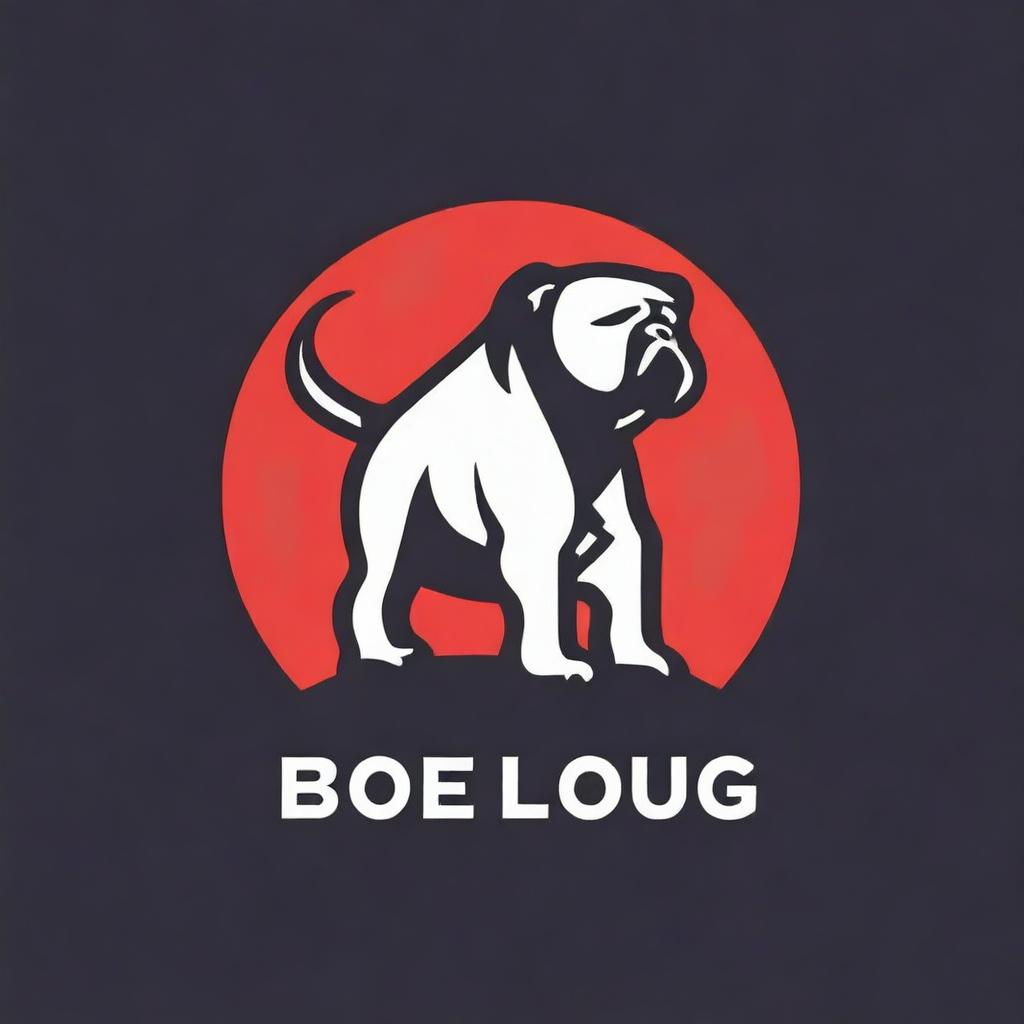 The digital art logo features a bold, red lantern with a silhouette of a determined bulldog inside its glow