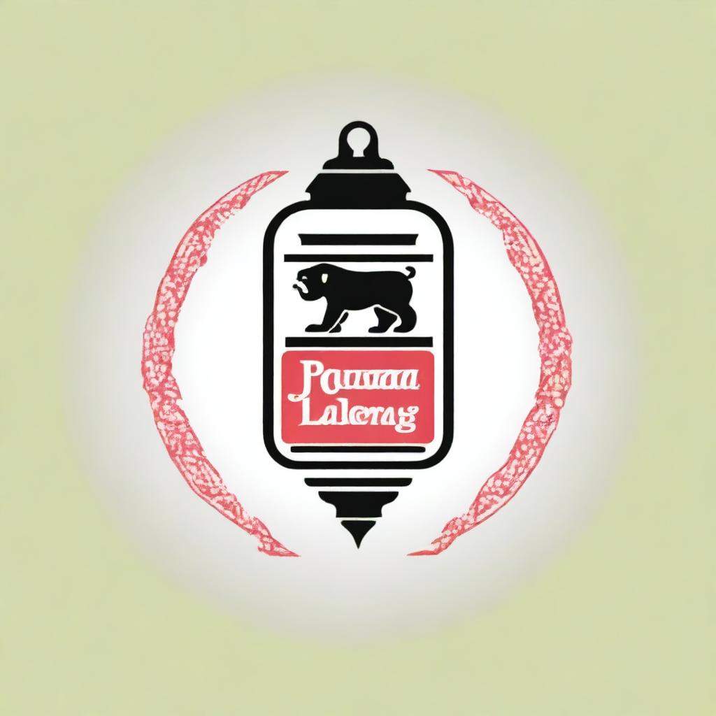 The digital art logo features a bold, red Pampanga lantern with a silhouette of a strong bulldog inside its intricate patterns