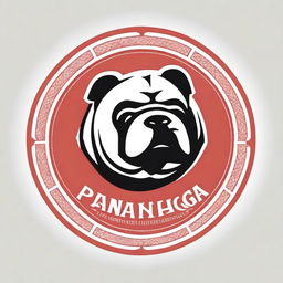 The digital art logo features a bold, red Pampanga lantern with a silhouette of a strong bulldog inside its intricate patterns