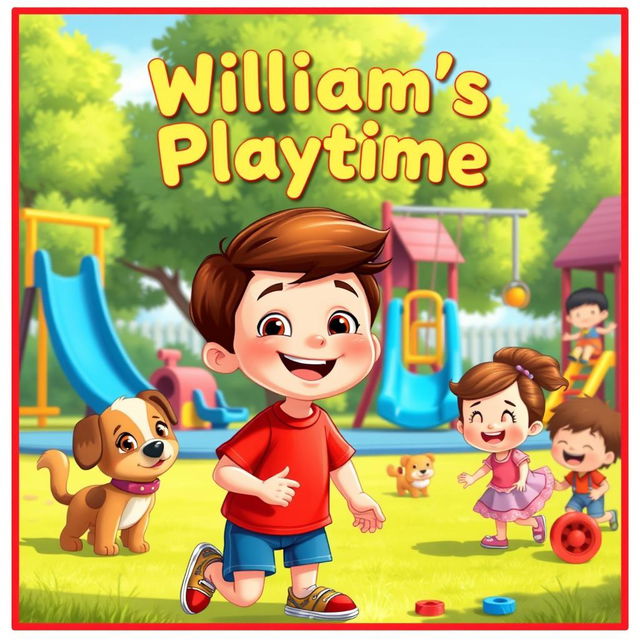 An endearing scene depicting a charming playtime moment titled 'William's Playtime'