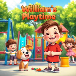 An endearing scene depicting a charming playtime moment titled 'William's Playtime'