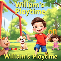 An endearing scene depicting a charming playtime moment titled 'William's Playtime'