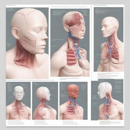 A detailed and instructive digital art piece divided into several panels, each representing a different step in the CPR process