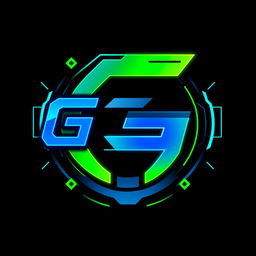 A modern and dynamic gaming logo, featuring a stylized letter 'G' as the central focus