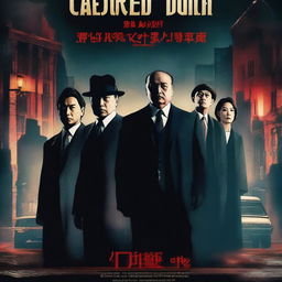 A high-quality digital art movie poster of a cursed mafia family