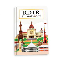 A book cover design for a review of the RDTR (Rencana Detail Tata Ruang) of Surakarta City