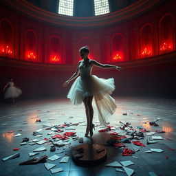 In the crimson light of a fading day, a ballerina named Lilith is cruelly displayed at an auction, lost within the labyrinths of fate
